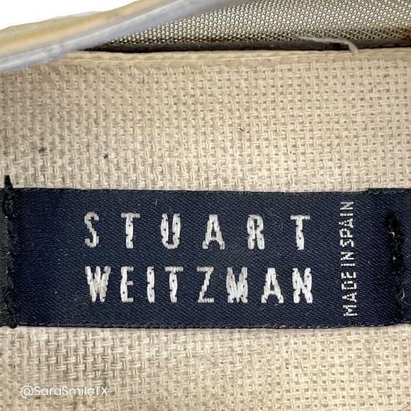 STUART WEITZMAN Metallic Gold Mesh Low Top Fashion Sneakers - Picture 14 of 16